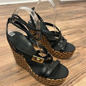 Tory Burch Dalcin high wedge sandal Sz 7
